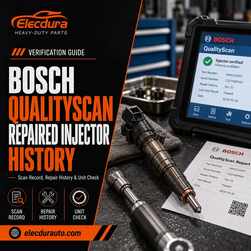 Bosch QualityScan: Ověřte historii opraven&yacute;ch dieselov&yacute;ch vstřikovačů