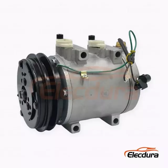 Kompresor A/C Tugas Berat 5S14 24V A1 136 mm untuk peralatan konstruksi Hyundai D21