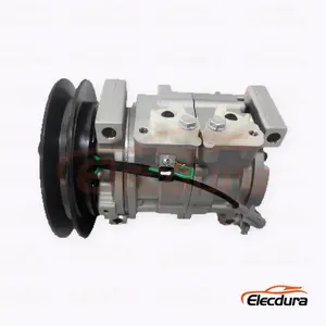 10S13C 24V B1 142mm de servicio pesado A/C Compresor para excavadora Hitachi ZX470 / 5G