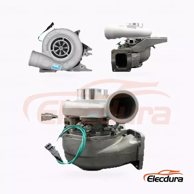 S300BV 178763 turbocompressor voor John Deere 6090T-motor - vooraanzicht volledige montage