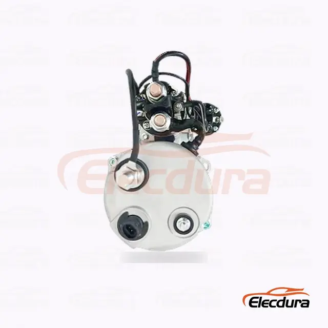 Motor de pornire CW pentru utilizare grea, 24 V, 7,2 kW, 12 dinți, vedere la terminalul din spate