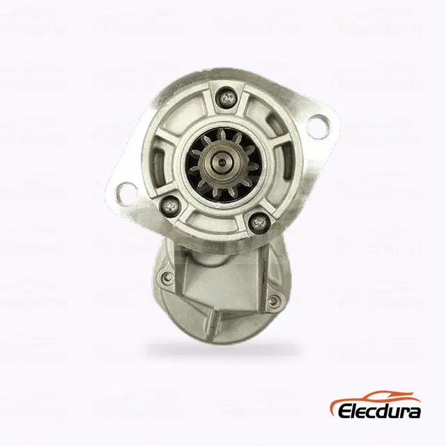 600-863-3220 Komatsu PC130-7 Motor de pornire Comerț cu ridicata, Vedere frontală la capătul de antrenare
