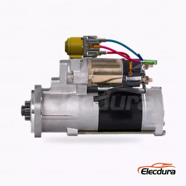10875 Perfil lateral del motor de arranque Mitsubishi S6K Caterpillar con cables aislados