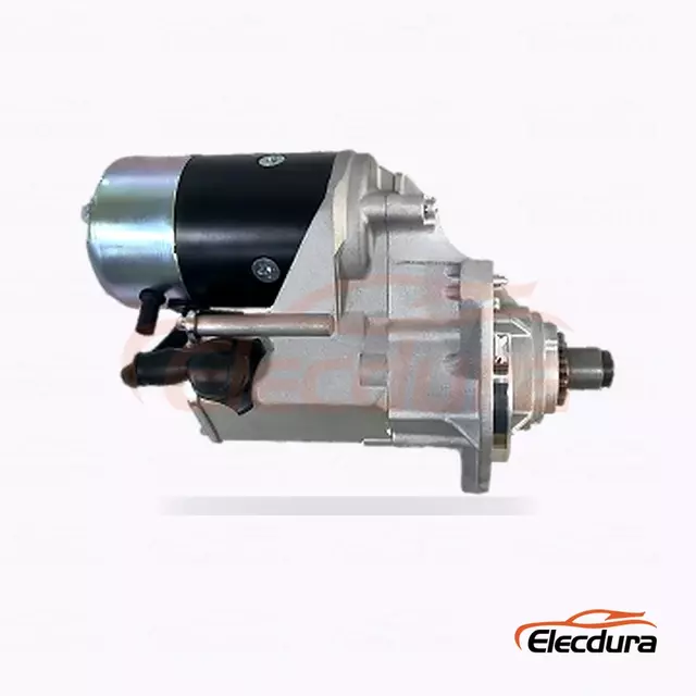 028000-6200 Isuzu 6BD1 Startermotor, 24V 4,5kW 11 t&aelig;nder, bagfra terminalvisning