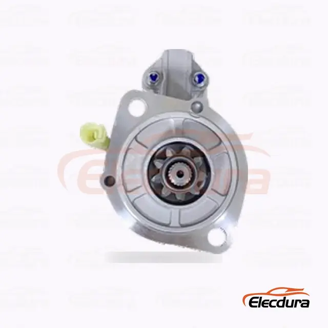 M008T71872 Mitsubishi D&eacute;marreur , 12V 2.0 kW 9 dents, vue du terminal arri&egrave;re
