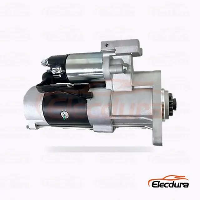 36100-45700 Hyundai D4DA Anlasser, 24 V, 5 kW, 11 Z&auml;hne, Ansicht des hinteren Anschlusses
