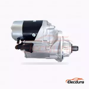128000-8064 Стартер Isuzu 6HE1 и 6HH1 для тяжелых условий эксплуатации, 24 В, 4,5 кВт, 11 зубцов, полный вид сбоку
