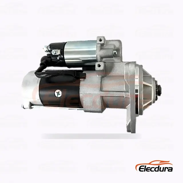 Motor de partida 6BD1 Isuzu, 24V 2,0kW 11 dentes, vista do terminal traseiro