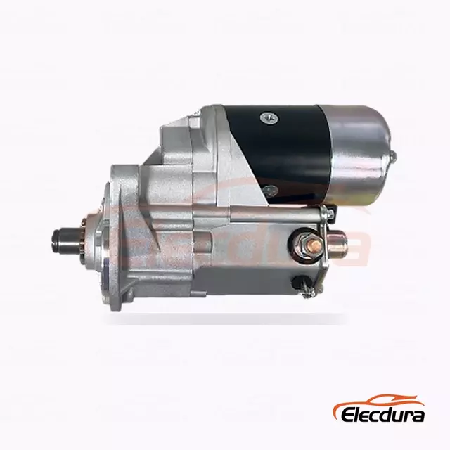 0350-502-0013 มอเตอร์สตาร์ท Hino J05C, 24V 4.5kW 11 ฟัน, มุมมองเทอร์มินัลด้านหลัง