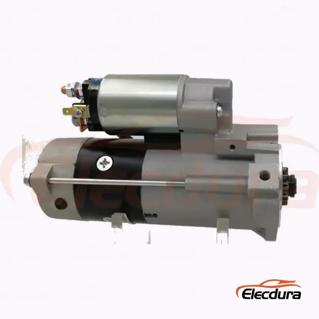 Moteur de d&eacute;marreur M8T75971 Mitsubishi pour excavatrice Caterpillar 12V 2,2 kW 9T B2B Supply