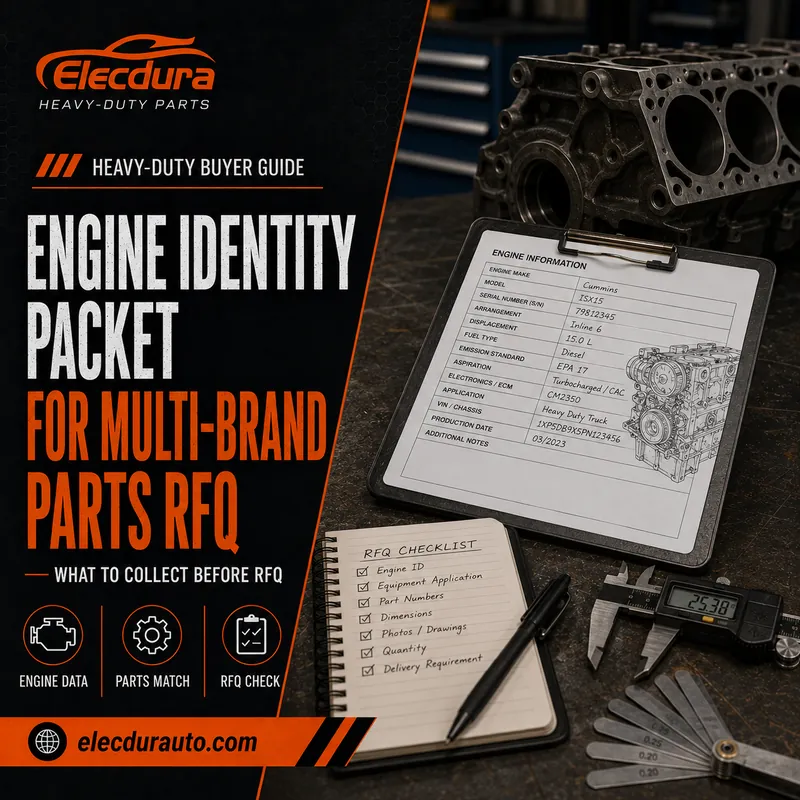 Een engine-identiteitspakket samenstellen voor een offerteaanvraag voor onderdelen van meerdere merken