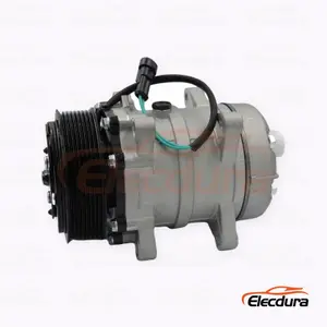 7H15 24V 8PK 122,5 mm Compresor A/C pentru sarcini grele pentru camion FAW Jiefang Aowei DKS 8PK versiune