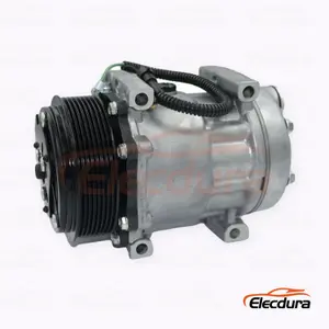 7H15 24V 8PK 119 mm de servicio pesado A/C Compresor para cami&oacute;n de gas natural Dongfeng Tianlong