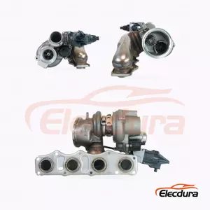 Elecdura TD04LR6 Turboşarj 49477-02021 OE 11657634486 komple montajın &ouml;nden g&ouml;r&uuml;n&uuml;m&uuml;