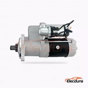 Kraftig 24V 4,0kW CW-startmotor, komplet set fra siden