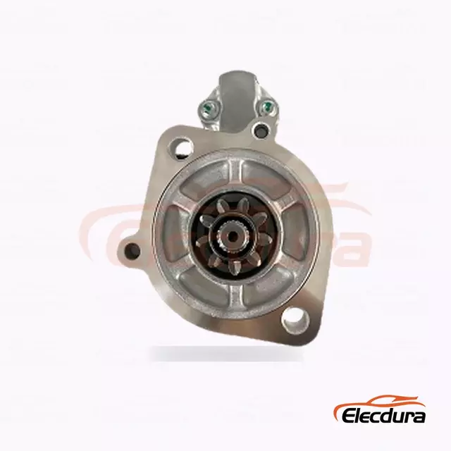M8T50471 Startovac&iacute; motor vysokozdvižn&eacute;ho voz&iacute;ku Mitsubishi, 12V 3,2kW, 9 zubů, kompletn&iacute; bočn&iacute; pohled