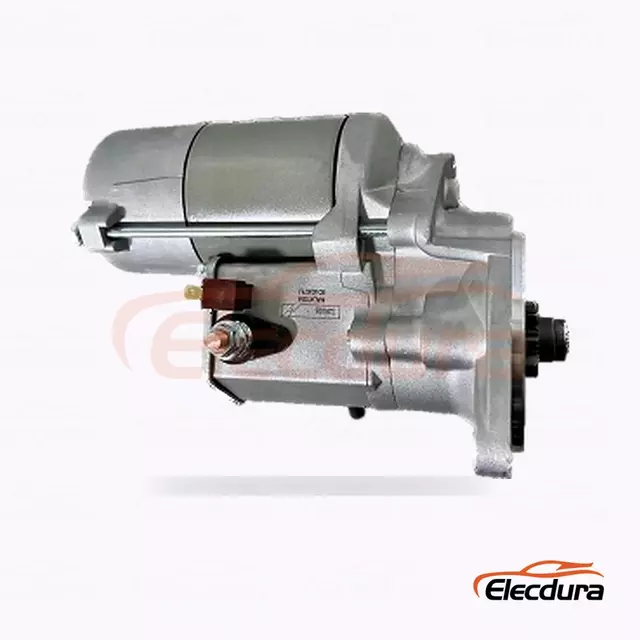 228000-5142 Isuzu 4JG2 a 4JB1 vznětov&yacute; start&eacute;r, 12V 2,0kW, 9 zubů, pohled na zadn&iacute; termin&aacute;l