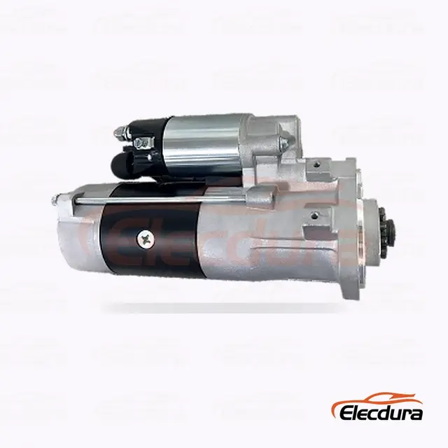 M8T87171 Motor de partida Mitsubishi 6D34, 24V 5kW 11 dentes, vista do terminal traseiro