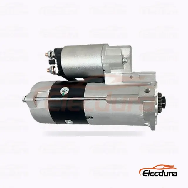 Motor de partida Mitsubishi M8T85671, 24V 3,2kW 9 dentes, vista lateral completa