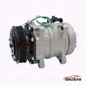 Dongfeng Tianlong kamyon DKS 5PK versiyonu i&ccedil;in 7H15 24V 5PK 119 mm ağır hizmet Klima Kompres&ouml;r