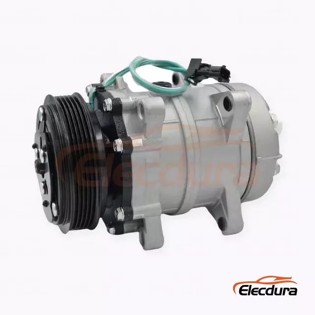Compresseur A/C robuste 7H15 24V 5PK 119mm pour camion Dongfeng Tianlong version DKS 5PK
