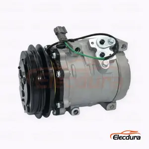 5S14 24V A1 142 مم ضاغط مكيف الهواء للخدمة الشاقة لمعدات البناء للصناعات الثقيلة SANY