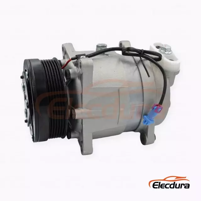 Компрессор кондиционера V5 24V 6PK 120 mm Heavy Duty для грузовика Shacman Delong