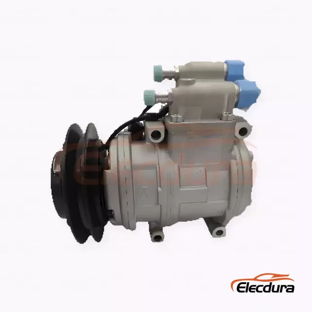 Compresor de A/C de alta resistencia 10PA17C 24V B1 142 mm trasero de 4/5 puertos para autob&uacute;s escolar Collins