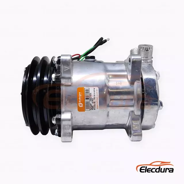 Compresseur A/C robuste 7H15 24V A2 132 mm pour chargeur SEM/&eacute;quipement de construction LiuGong