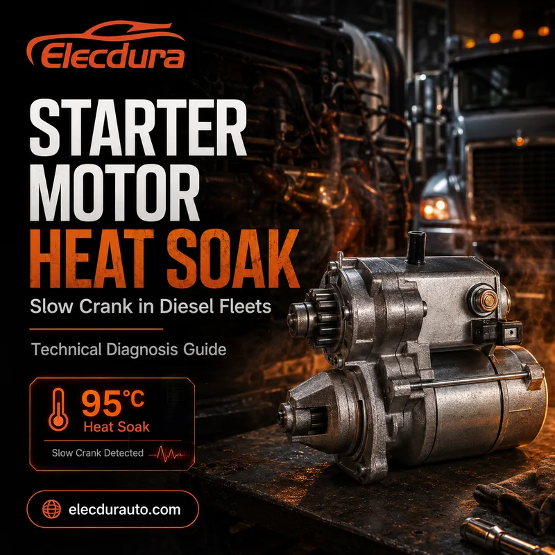 Startermotor-Heat-Soak-Slow-Crank-Diagnose f&uuml;r Dieselflotten