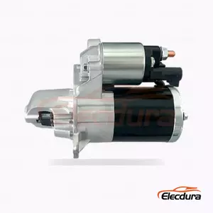 S5283S Rozrusznik Mitsubishi, 12 V, 1,4 kW, 12 zęb&oacute;w, kompletny widok z boku