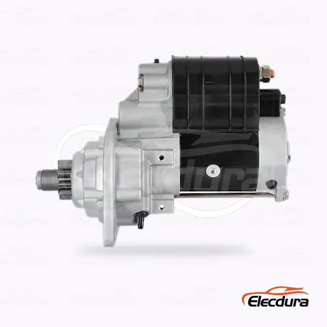 123708103 Vista lateral del motor de arranque Jubana / Ursus / Zetor