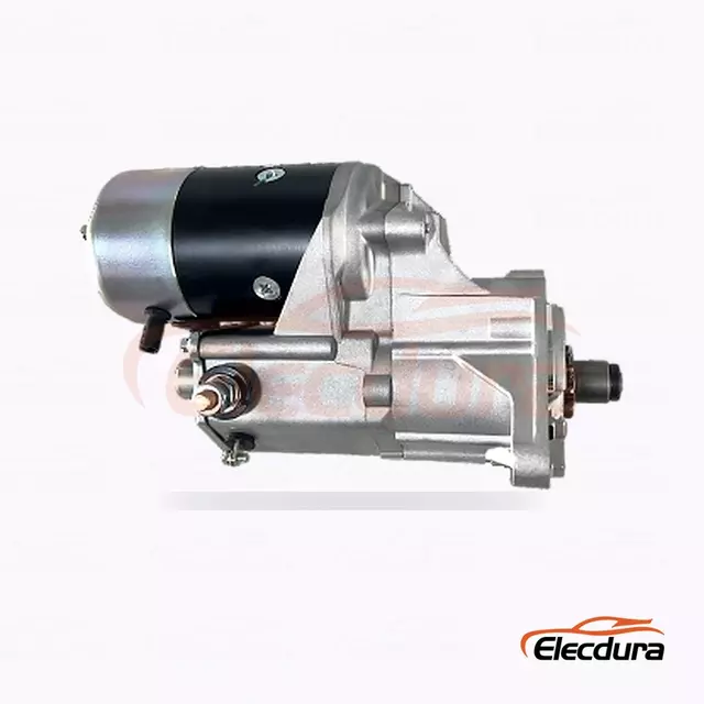 228000-5520 Motor de pornire pentru utilizare grea, 12 V 2,5 kW 11 dinți, vedere la terminalul din spate