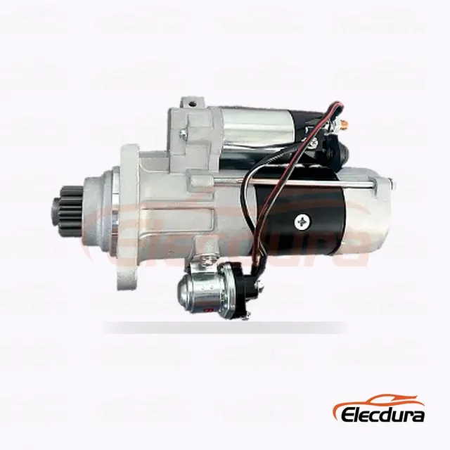 M009T66771 Motor de arranque Mitsubishi, 24 V, 5,5 kW, 12 dientes, vista lateral completa