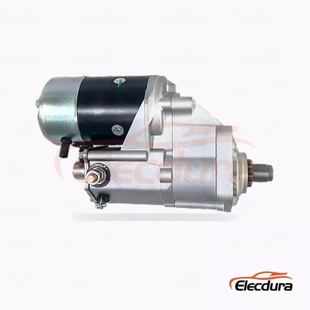428000-4860 Kubota KX080-3 스타터 모터, 12V 2.7kW 9톱니, 후면 터미널 보기