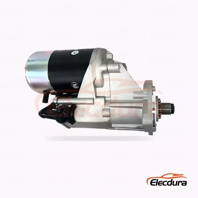 128000-4110 Toyota 지게차 및 산업 장비 스타터 모터, 12V 2.5kW 11 톱니, 후면 터미널 보기
