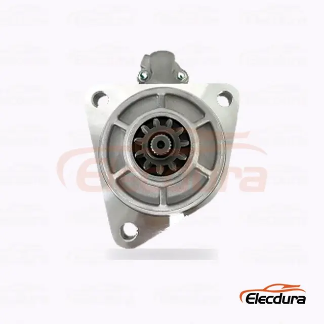 Motor de partida 6BD1 Isuzu, 24V 2.0kW 11 dentes, vista lateral completa
