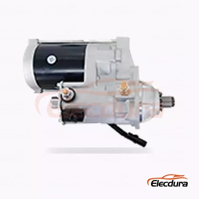 DSN2027 John Deere vysokov&yacute;konn&yacute; startovac&iacute; motor, 24V 7,8kW, 11 zubů, pohled zezadu na termin&aacute;l