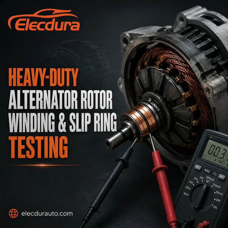 Ağır Hizmet Alternat&ouml;r Rotor Sargısı ve Kayma Halkası Testi