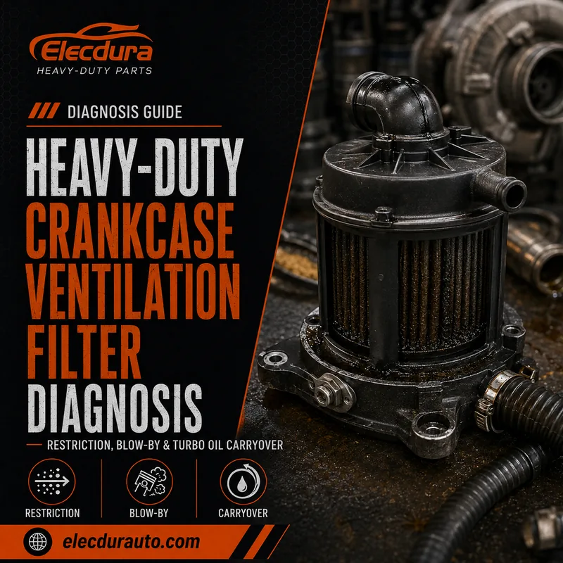 Filtre de ventilation de carter robuste&nbsp;: diagnostic de restriction, de fuite et de transfert d'huile turbo