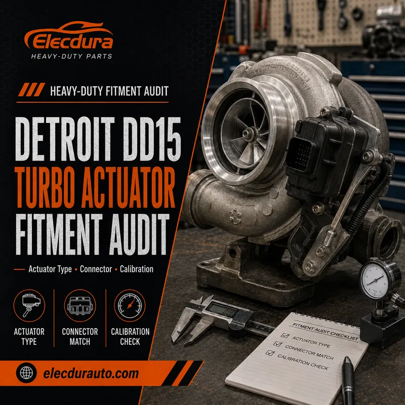 Detroit DD15 Turboşarj Akt&uuml;at&ouml;r&uuml; ve Yedek Donanım Denetimi