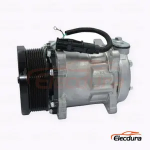 7H15 24V 8PK 119 mm 대형 상용차&middot;중장비용 Sinotruk HOWO T7H 트럭용 A/C 컴프레서