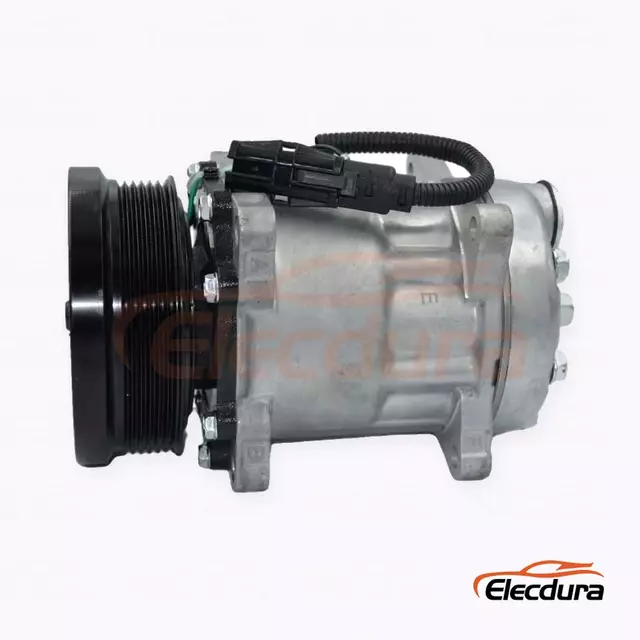 7H15 24V 6PK 119 mm Compressor A/C resistente para caminh&atilde;o Sinotruk HOWO T5G