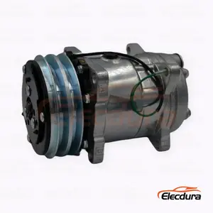 Compresor de aire acondicionado de alta resistencia 5H14 24V A2 132 mm para cami&oacute;n Foton Auman K21