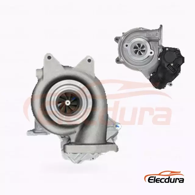 Турбокомпрессор CT16V 17201-11080 для Toyota 1GD-FTV 2.8L — привод и сборка, вид спереди