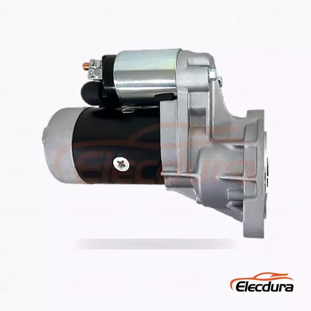 S13-105 Start&eacute;r typu Hitachi, 12V 2,5kW, 9 zubů, pohled zezadu na svorky
