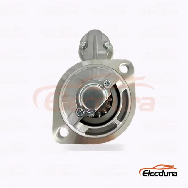 S25166 มอเตอร์สตาร์ท Hitachi-Type สำหรับ Yanmar 4TNV84T, 24V 4.5kW 15 ฟัน, มุมมองด้านข้างที่สมบูรณ์