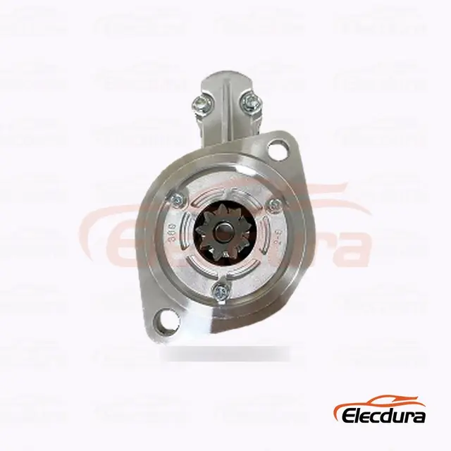 S14-204B Tipo Hitachi Motor de arranque , 12V 2.8 kW 9 dientes, vista lateral completa