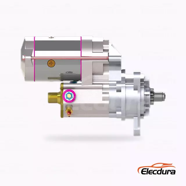 2402370801 Fornitura all'ingrosso motorino di avviamento MTZ 50 80, vista laterale completa