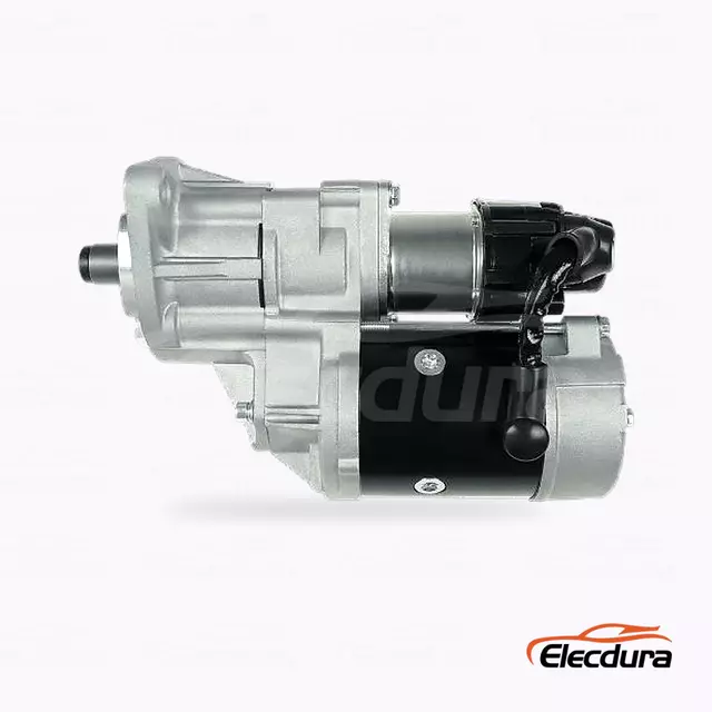 600-863-3110 Komatsu PC130-7 4D95 ผู้จัดจำหน่ายมอเตอร์สตาร์ท, มุมมองด้านข้างที่สมบูรณ์